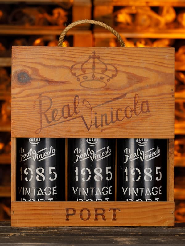 1985 Vintage Port real Vinicola 3 garrafas